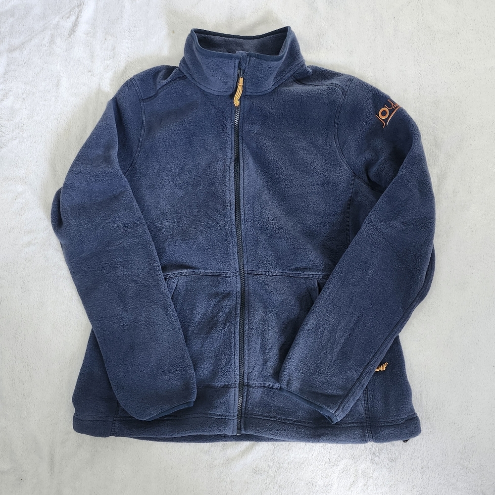 L.L. BEAN Women's Fleece Jacket Full Zip Navy‎ Blue Medium NWT (See Monogram)